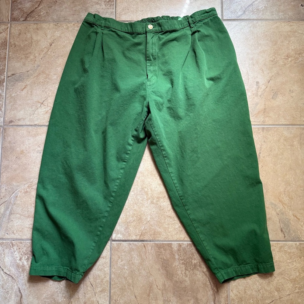 Big Bud Press Green Trousers High-Waisted Design